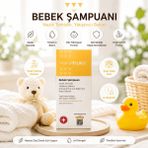 Mamaaura Bebek Şampuanı 200 ml – Nazik Temizlik & Hassas Saç Derisi Bakımı - 0 - 6 Yaş