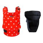 MamadusBaby Kırmızı Yıldızlar Ergonomik Kanguru (0-4 Yaş)