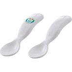 Mamajoo Ergonomik Beslenme Kaşık Seti Beyaz & Baykuş, 6 Ay+ İkili
