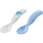 Mamajoo Ergonomik Beslenme Kaşık Seti Mavi & Fil, 6 Ay+ İkili - Mavi Fil