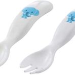 Mamajoo Mavi Fil Desenli Kaşık Çatal Seti