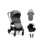 Mamas Papas Strada Cosmo Grey Melange Black Seyahat Sistem Bebek Arabası - Gri
