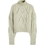 Mamayaga Kadın Su Yeşili Crop Boy Yarım Balıkcı Yumuşacık Triko Kazak - XL