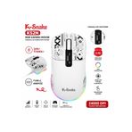 MAMBASNAKE RGB Gaming Mouse 24000 DPI Kablosuz 2.4G Bluetooth Type-C Şarjlı Oyuncu Mouse