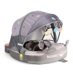 Mambobaby Kedi - Balık Desen Emniyetli Gölgelikli Ve Ayak Destekli Bebek Yüzme Simidi