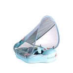 Mambobaby Mavi Flamingo Emniyetli Gölgelikli Ve Ayak Destekli Bebek Yüzme Simidi