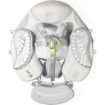 Mambobaby Yüzme Simidi - Silver Angel, Emniyetli, Gölgelikli ve Ayak Destekli - 1+ Yaş - Renkli