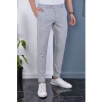 Mamlay Erkek Gri Renk Italyan Kesim Kaliteli Esnek Likralı Bilek Boy Slimfit Kumaş Pantolon