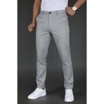 Mamlay Erkek Gri Renk Slim Fit Düğme Kapamalı Kaliteli Kumaş Pantolon