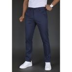 Mamlay Erkek Lacivert Renk Slim Fit Düğme Kapamalı Kaliteli Kumaş Pantolon