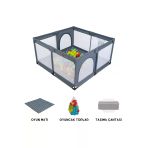Mamma Öykü Bebe Basket Potalı Kale Güvenli Bebek Ve Çocuk Oyun Alanı Oyunpark 122X180 Oyun Matı Ve Topları