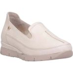 Mammamia D26YA-3985-B Krem Kadın Comfort Deri Ayakkabı