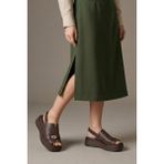 Mammamia Kadın Deri Sandalet D26YS-2920 - Kahve