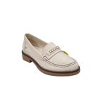 Mammamia Kadın Loafer Günlük Ayakkabı, Bej Pen/Taba Pen, 36 Numara
