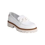 Mammamia Kadın Loafer Günlük Ayakkabı, Beyaz Pen, 36 Numara, D24YA-3185