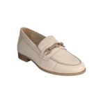 Mammamia Kadın Loafer Günlük Ayakkabı, Kemik Pen-crema, 40 Numara, D24YA-3215