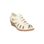 Mammamia Kadın Sandaleti, Krem Rengi, Deri, Size 39