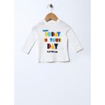 Mammaramma 22FWB-25 Baskılı Ekru Bebek T-shirt