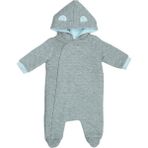 Mammaramma Winter Collection Dışı Içi Pamuklu Dolgulu Kışlık Astronot Tulum (Kozmonot Tulum) 6-9 Ay Gri - Renkli - 6 - 9 Ay