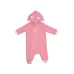 Mammaramma Winter Collection Dışı İçi Pamuklu Dolgulu Kışlık Astronot Tulum (Kozmonot Tulum) Pembe 6-9 Ay