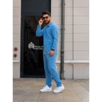 Man Forces Erkek Takım, Waffle Kumaş Alt Üst Takım, Soğuk Havalara Uygun, Pamuklu, Günlük Giyim, Spor Kombin