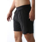Man Of Man Erkek Yazılı Astarlı Siyah Şort - 2XL