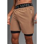 Man Of Man Unisex Şort,Astarlı Şort,Gym Şort, Fitness Şort,Gizli Cepli Şort, Fitness Taytlı Şort