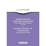 Managementorientierte Kosten-Und Leistungsrechnung And Fachbegriffe Der Kosten-Und Leistungsrechnung - Çağla Ersen Cömert