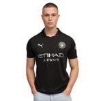 Manchester City 2025/26 Away Erkek Siyah Futbol Forma 78035002