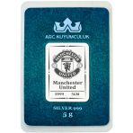 Manchester United Temalı 999 Ayar Gümüş İle Tasarlanmış Hediyeye Özel 5 Gr Gümüş Külçe