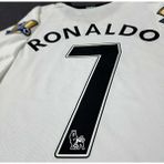 Manchester/united Moskova 2008/09 Sezonu Cristiano Ronaldo Nostalji Forması (Beyaz)