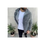MANCY Erkek Gri Peluş Ceket