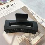 Mandal Toka İthal Ürün Büyük Boy 10 cm Mat Siyah Saç Tokası