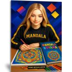 Mandala Boyama Kitabı Spiralli Arkası Boş Bırakılmıştır