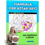 Mandala Boyamaları Cep Kitap Seti (Yeşil Serisi)