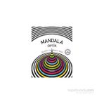Mandala Optik - Büyükler İçin Boyama Kitabı - Heyet-Kurul-Komisyon