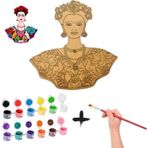 Mandalart Fabric Ahşap Boyama Seti, Farklı Boyut Seçeneği, 12 Renk Akrilik Boya, Fırçasıyla Beraber