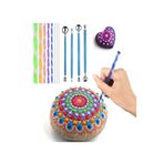 Mandalart Fabric Dot Mandala Kalemleri, Dot Çubukları 12 Parça, Büyükten Küçüğe Tüm Boyutlar