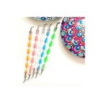 Mandalart Fabric Metal Başlıklı, Eğik Uçlu Dot Kalemleri 5’li Set, Dotting Kalemi