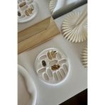 Mandalin Art Studio Dekoratif Beton Küpe Ve Yüzük Standı | Beyaz