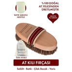 Mandamarina %100 Doğal At Kılı Fırçası (KESESİ VE BATIKLAR IÇİN SABUN HEDİYELİ)