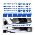 Mandark 14 ADET Araba Çıkartması Çıkartmalar, Yansıtıcı Spor Logo Otomotiv Amblemleri, Su Geçirmez Araç Dekoratif Çıkartmaları Jant Dikiz Aynası Tamponu, Karavan, SUV, Kamyon için Evrensel (Mavi)
