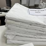 Mandaş 50x70 50 Adet Pamuklu Beyaz Fermuarlı Yastık Astarı Kılıfı