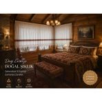 Mandaş El İşi Dantelli Kanaviçe Buldan Perdesi Tek Kanat (325*190)