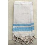 Mandaş Mavi 90x160 cm Çizgili V2 Pamuklu El Dokuma Peştemal
