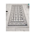 Mandaş Pamuklu Bukle Lüks Kilim (80x150)-Luma Kreme Gri