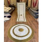 Mandaş Tekstil Lüks Peluş Simli Varaklı Gerçek Derili Tavşan Tüyü Post Halı M2 (A+ Kalite)-Özel Ebat