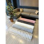 Mandaş Tekstil Lüks Peluş Tavşan Tüyü Post Halı M2 (A+ Kalite)-Özel Ebat