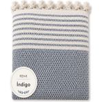 Mandaş Tekstil Pamuklu Kaymaz Hasır Dokuma Koltuk Örtüsü (180X220) - Indigo - 180 x 220 cm - İndigo