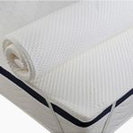Mandeep Ortopedik 8 cm Smart Kuş Tüyü Yatak Pedi Yatak Koruyucu Yatak Şiltesi 2 Adet Yastık Kılıfı Hediyeli - Beyaz - 80 x 180 cm